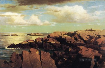 シャワーの後 ナハント マサチューセッツ州の風景 ルミニズム ウィリアム・スタンリー・ハゼルタイン Oil Paintings